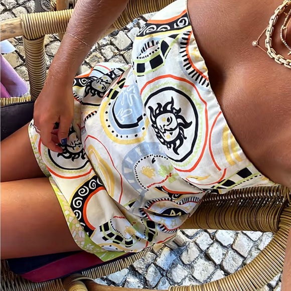 NEVER FULLY DRESSED CREAM MOSAIC PLATE SOL BANDEAU TOP - BNWT - US16 - Picture 12 of 12